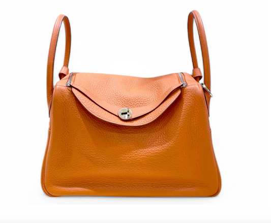 Hermes Lindy 34 Taurillon Clemence 9J Feu Orange