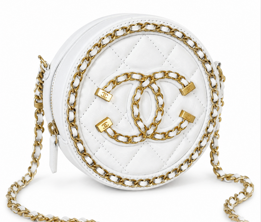 Chanel Round Quilted Chain Bag