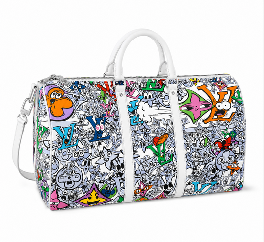 Louis Vuitton Keepall Bandoulière 50 Comic Book Monogram Canvas