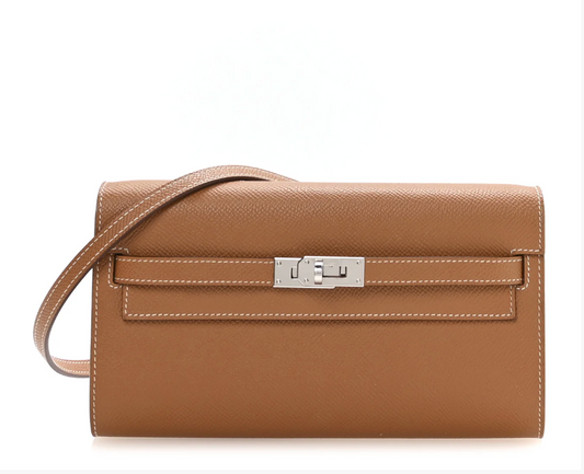 Hermes Epsom Kelly Wallet To Go Gold