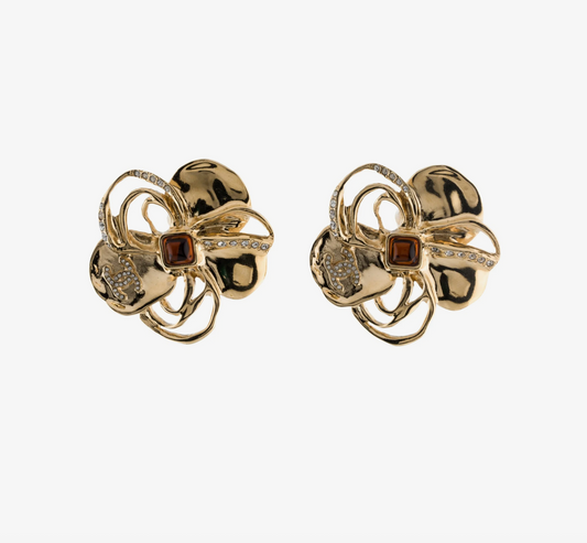 Chanel  2024 Strass & Gripoix CC Clip-On Earrings
