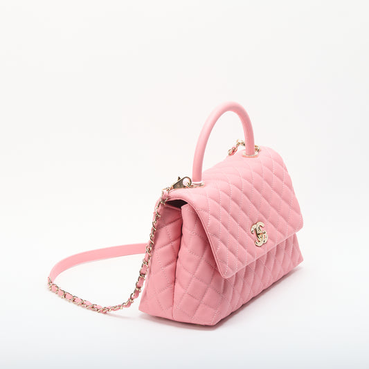 Chanel Coco Large Handle Pink Bag
