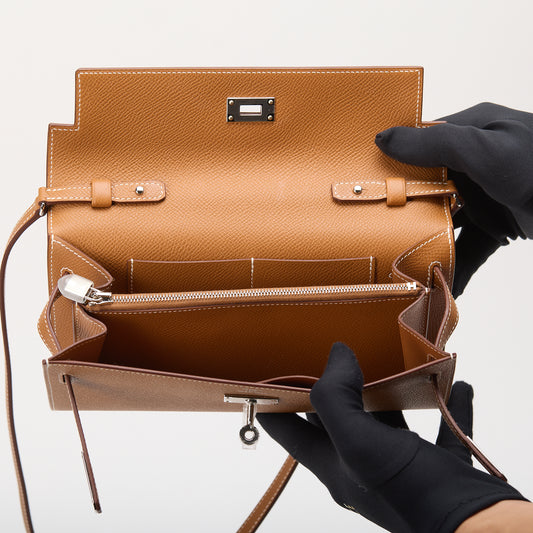 Hermes Kelly Togo New W Stamp 2024 Brown Gold