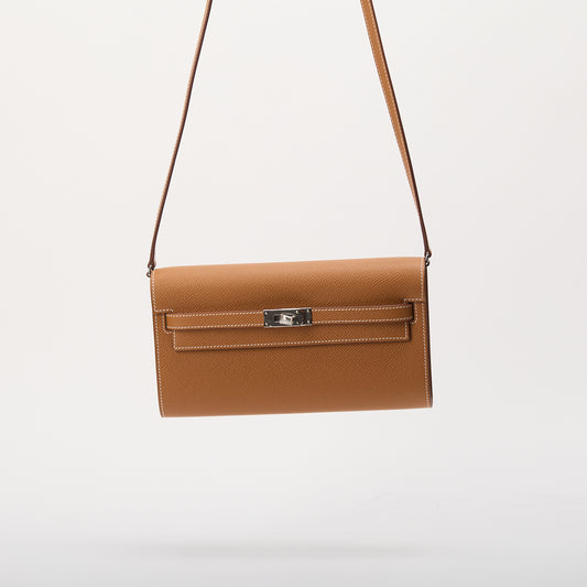 Hermes Kelly Togo New W Stamp 2024 Brown Gold