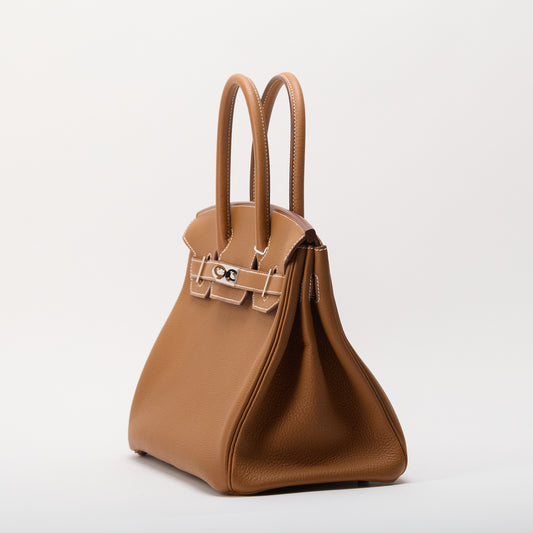 Hermes Birkin 30 Leather Tote B Stamp 2023