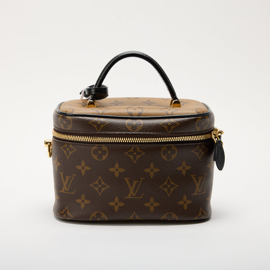 Louis Vuitton Vanity PM Brown Canvas Coated Reverse Monogram