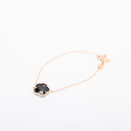 Pasquale Bruni 18k Rose Gold Joli Black Agate Bracelet with Diamonds