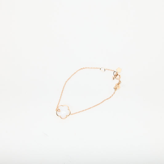 Pasquale Bruni 18k Rose Gold Joli White Agate Bracelet with Diamonds