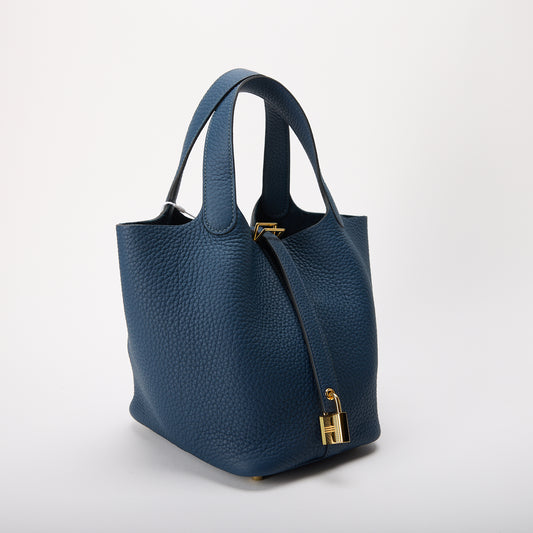 Hermes Picotin Blue W Stamp 2024