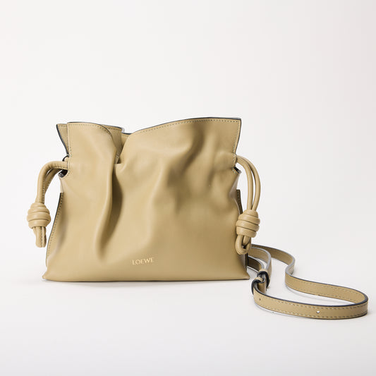 Loewe Flamenco Clutch Sand Leather Bag