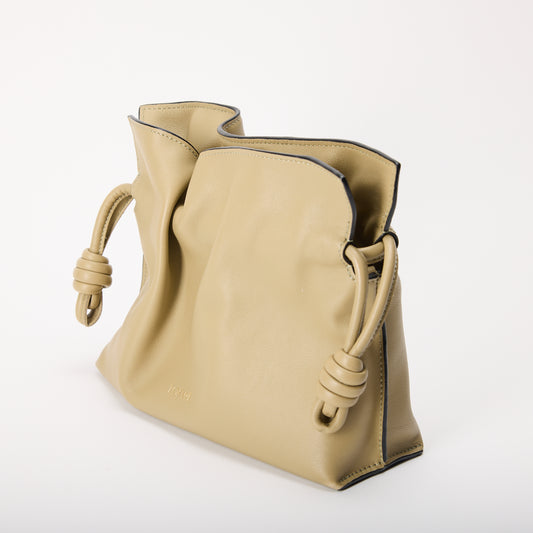 Loewe Flamenco Clutch Sand Leather Bag