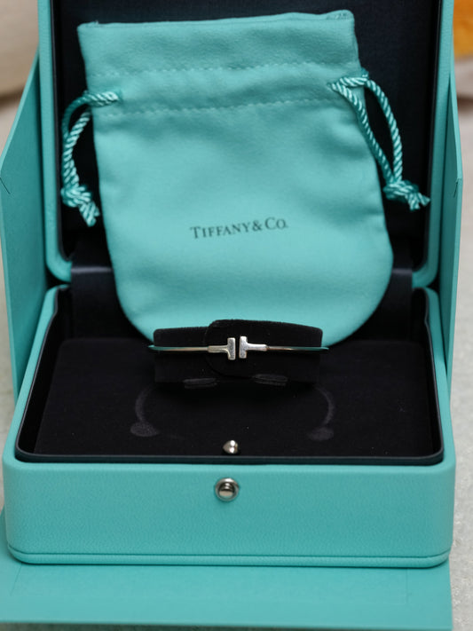 Tiffany bracelet small size white gold