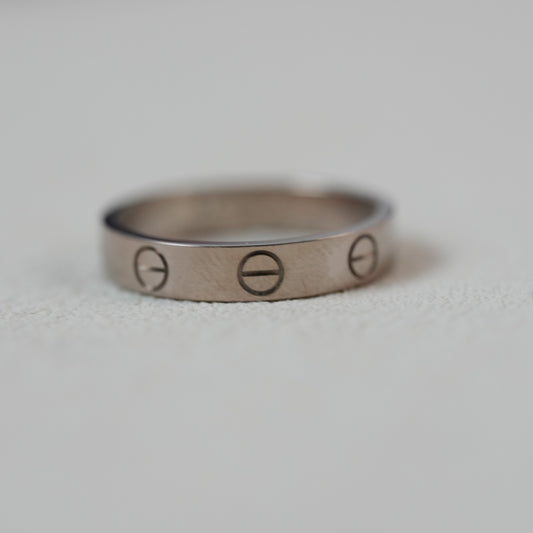 Cartier Love ring small white gold 52'