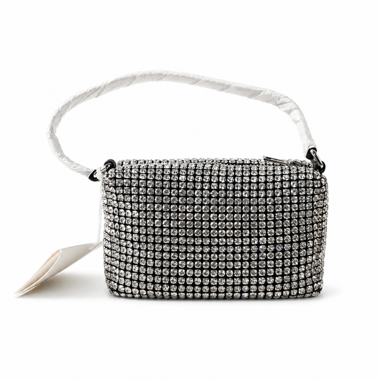 Alexander Wang Heiress Pouch in Crystal Mesh