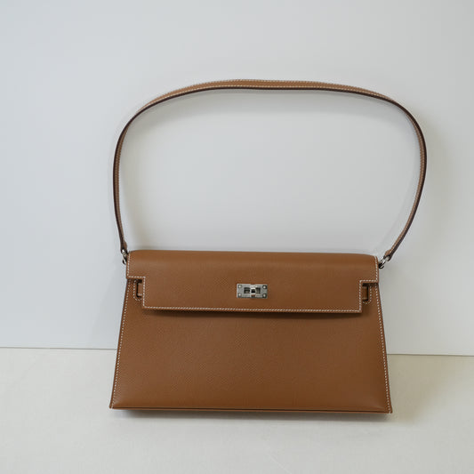 Hermes Leather Inspired Elan Shoulder Bag