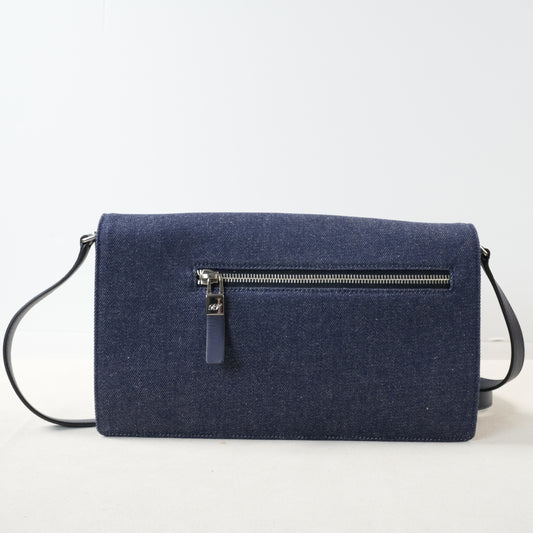 Viv' Choc Clutch/Shoulder Bag in Denim