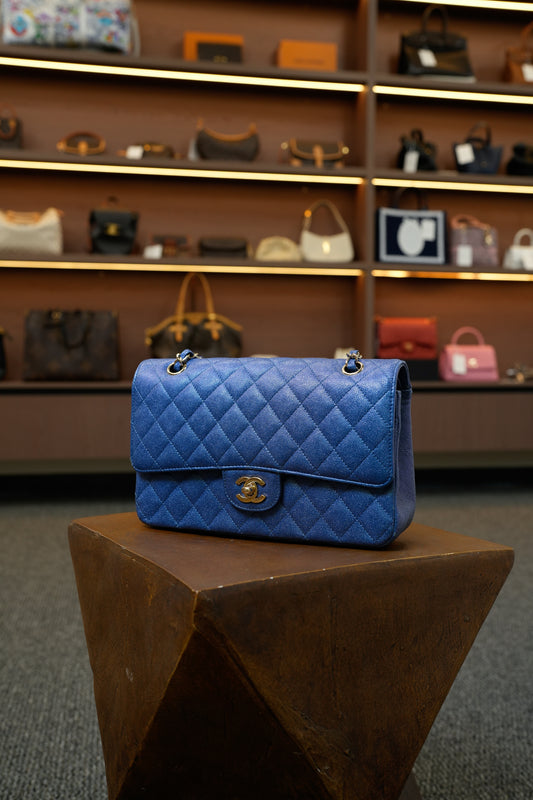 Chanel Blue Classic Flap Bag