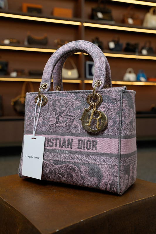 Dior Lady D-Lite Pink Medium Bag