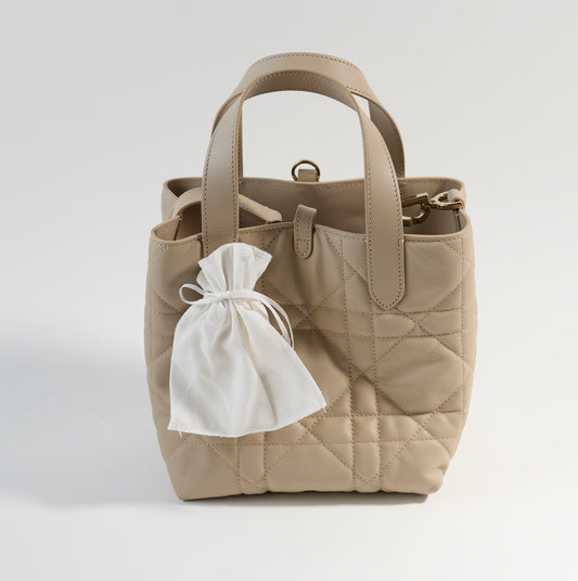 Dior Toujours vertical tote bag, small w/ Detachable Strap, Gold Hardware