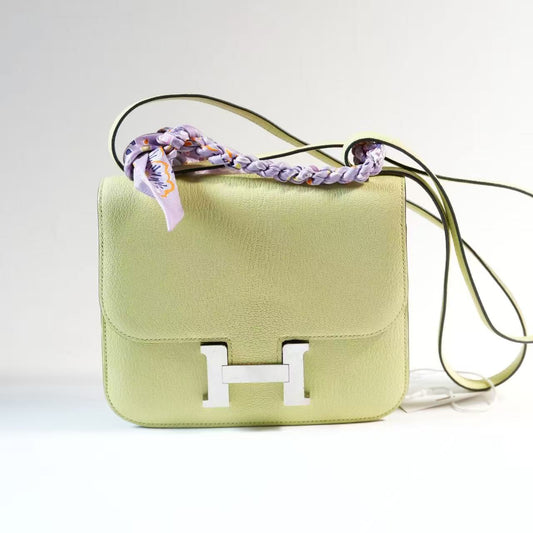 Hermes Chevre Mysore Constance 18 Jaune Bourgeon Z Stamp 2021