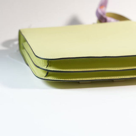 Hermes Chevre Mysore Constance 18 Jaune Bourgeon Z Stamp 2021