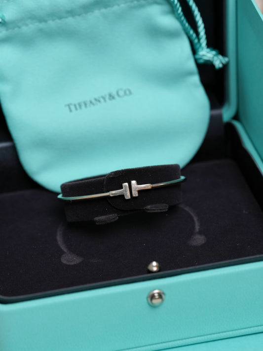 Tiffany bracelet small size white gold