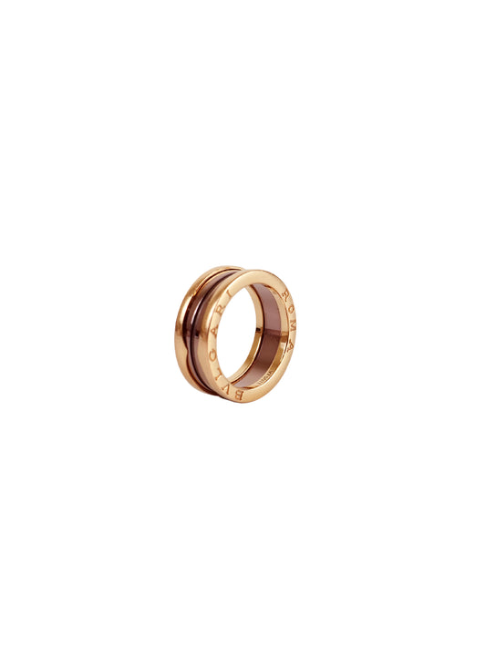 B.zero1 Ring 18K ROSE GOLD BROWN