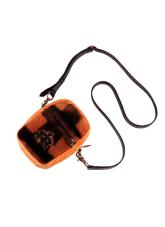 Chrome Hearts Triple Cross Patch Shearling Takka Bag
