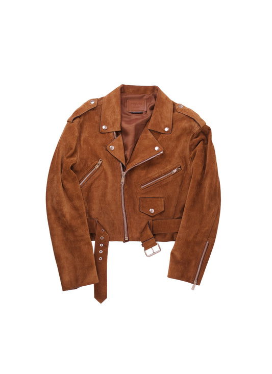 PRADA Suede Biker Jacket